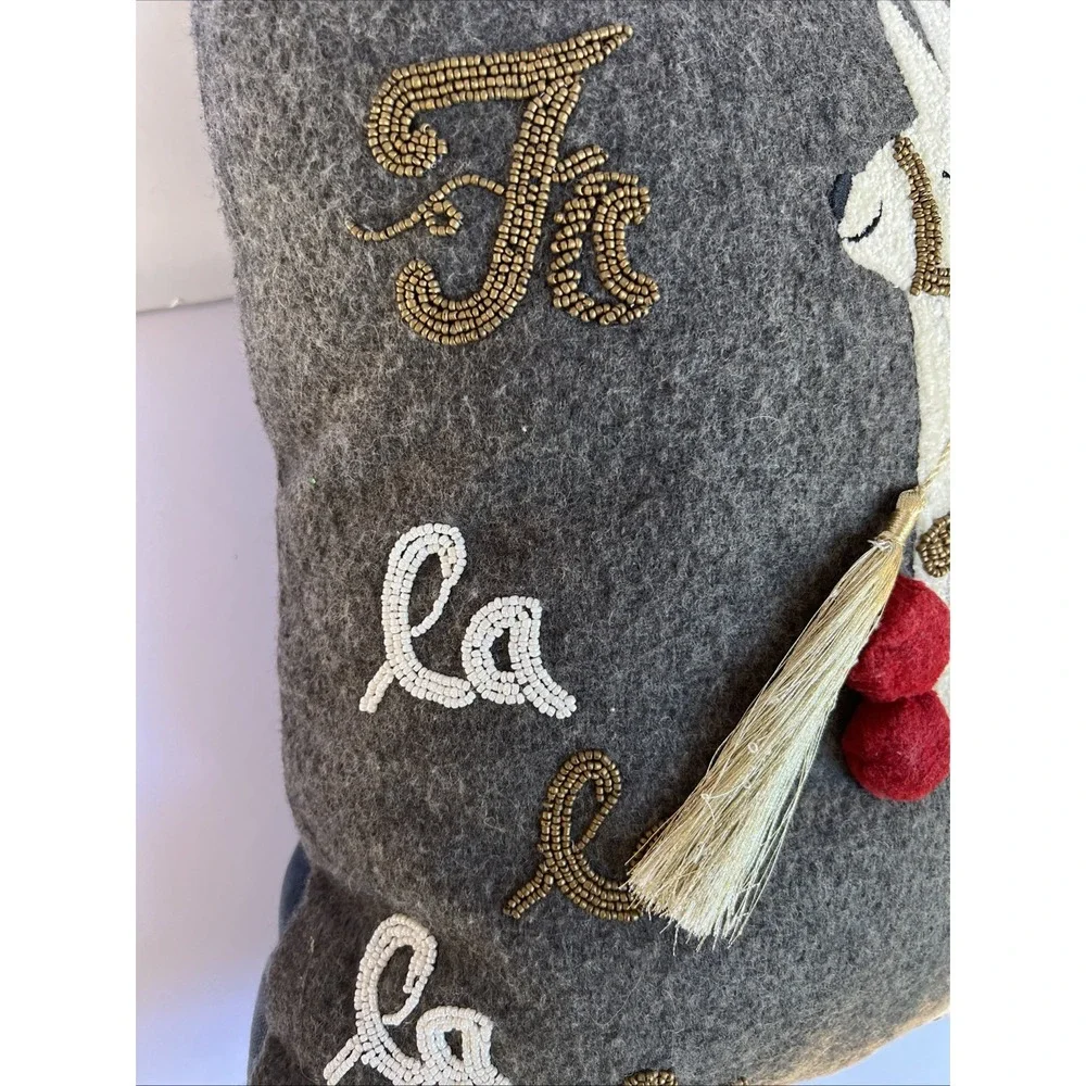 Artisan de Luxe Llama Alpaca Christmas Pillow 17